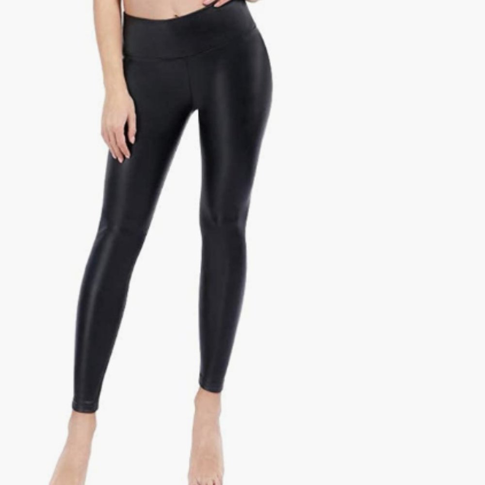 Shine star Faux leather Leggings Size XL
